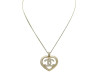  collier chanel pendentif coeur abc964 logo cc