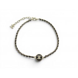 COLLIER CHANEL CHOKER LOGO CC ROND ABA006 2023 METAL DORE GOLDEN NECKLACE 890€