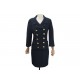 NEUF TAILLEUR VESTE JUPE CHANEL DOUBLE BOUTONNAGE LOGO CC S 36 TWEED BLEU 6500€