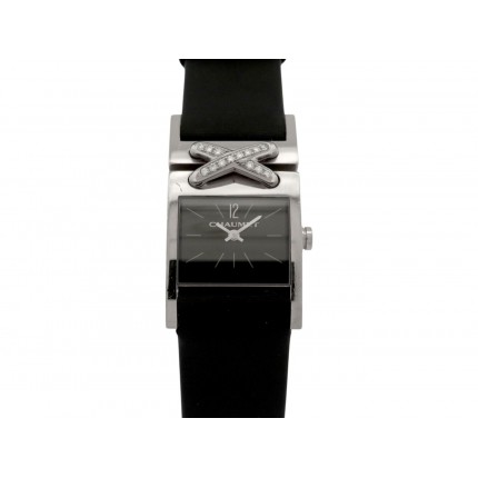 MONTRE CHAUMET LIENS CROISES GM W15120-22A DIAMANTS OR BLANC 18K QUARTZ 13000€