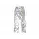 NEUF PANTALON FENDI JEAN SKINNY SILVER FLP673 M 38 EN DENIM ARGENTE PANTS 1100€