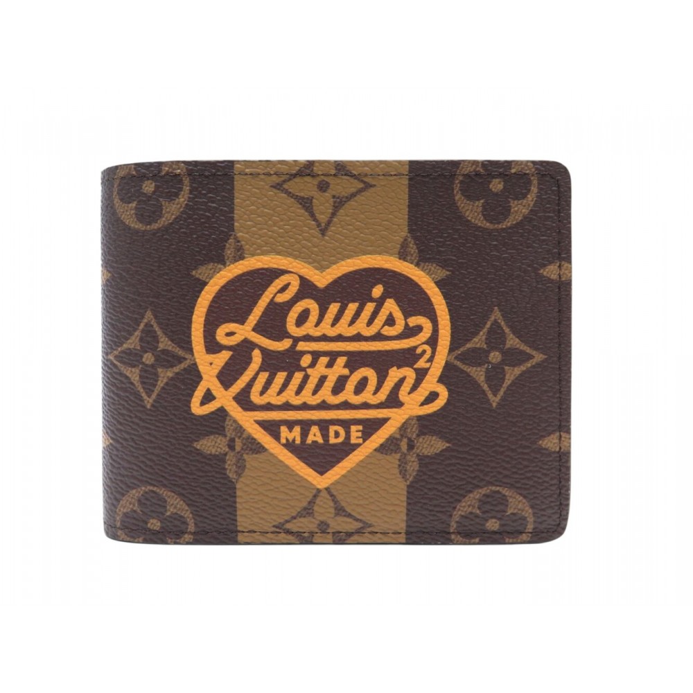 NEUF PORTEFEUILLE LOUIS VUITTON X NIGO MULTIPLE M81108 TOILE MONOGRAM REVERSE