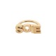 NEUF ANNEAU DE CARRE FOULARD HERMES SOIE METAL DORE GOLDEN STEEL SCARF RING 190€