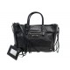 SAC A MAIN BALENCIAGA PAPIER A6 370926 BANDOULIERE EN CUIR GRAINE NOIR BAG 2150€