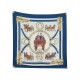 VINTAGE FOULARD HERMES EQUIPAGES 1ERE EDITION LEDOUX CARRE 90 SOIE SCARF 580€