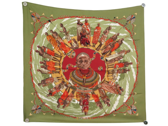 foulard hermes perles du kenya dimitri rybaltchenko