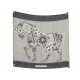 FOULARD HERMES A CHEVAL SUR MON CARRE 90 BARRET EN SOIE BICOLORE SILK SCARF 580€