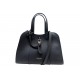 NEUF SAC A MAIN ARMANI PETIT FOURRE TOUT CUIR GRAINE NOIR BANDOULIERE BAG 2400€