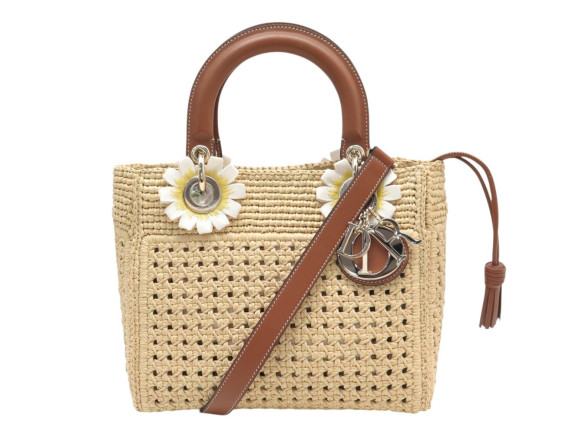  sac a main christian dior lady m en raphia