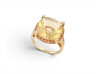 bague mauboussin couleur d'amour citrine saphirs