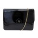 VINTAGE SAC A MAIN CHRISTIAN DIOR POCHETTE RABAT FERMOIR LOGO EN CUIR VERNIS BAG