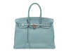 sac a main hermes birkin 35 en cuir togo bleu ciel