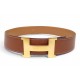 VINTAGE CEINTURE HERMES BOUCLE H CONSTANCE XL 42MM EN CUIR BARENIA T72 BELT 920€