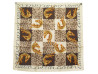 foulard cartier panthere carre 70 soie marron