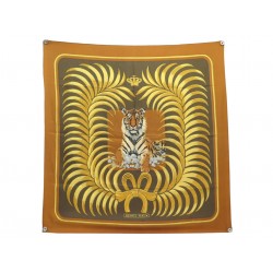 VINTAGE FOULARD HERMES TIGRE ROYAL 1ERE EDITION 1977 CARRE 90 EN SOIE SCARF 580€