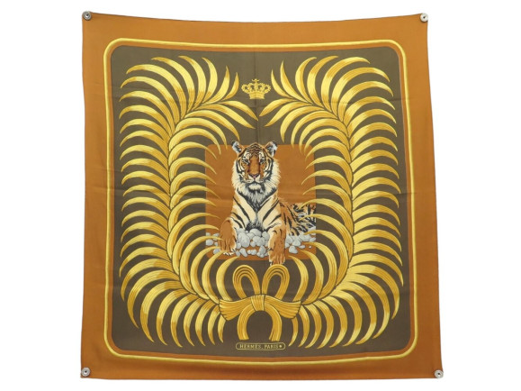  foulard hermes tigre royal 1ere edition 1977