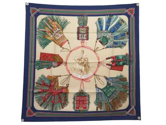 foulard hermes cuirs du desert de la perriere