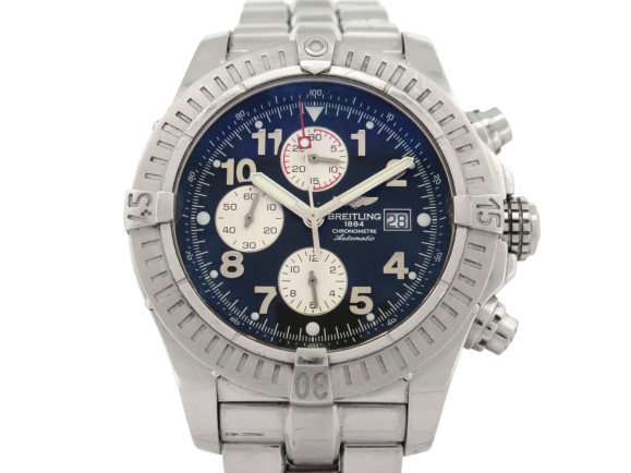 montre breitling a13370 super avenger 48mm acier