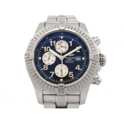 MONTRE BREITLING A13370 SUPER AVENGER 48MM ACIER CHRONO AUTOMATIQUE WATCH 10150€