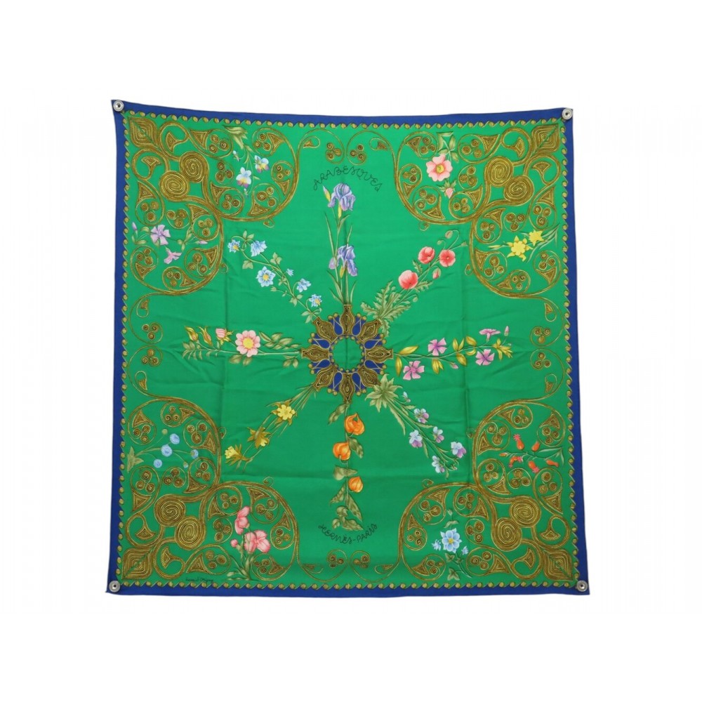 VINTAGE FOULARD HERMES ARABESQUES 1ERE EDITION 1964 D'ORIGNY CARRE 90 SCARF 580€