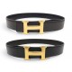 VINTAGE CEINTURE HERMES BOUCLE H 32MM T72 A 78 EN CUIR BOX REVERSIBLE BELT 815€