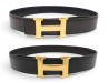 ceinture hermes boucle h 32mm t72 a 78 en cuir