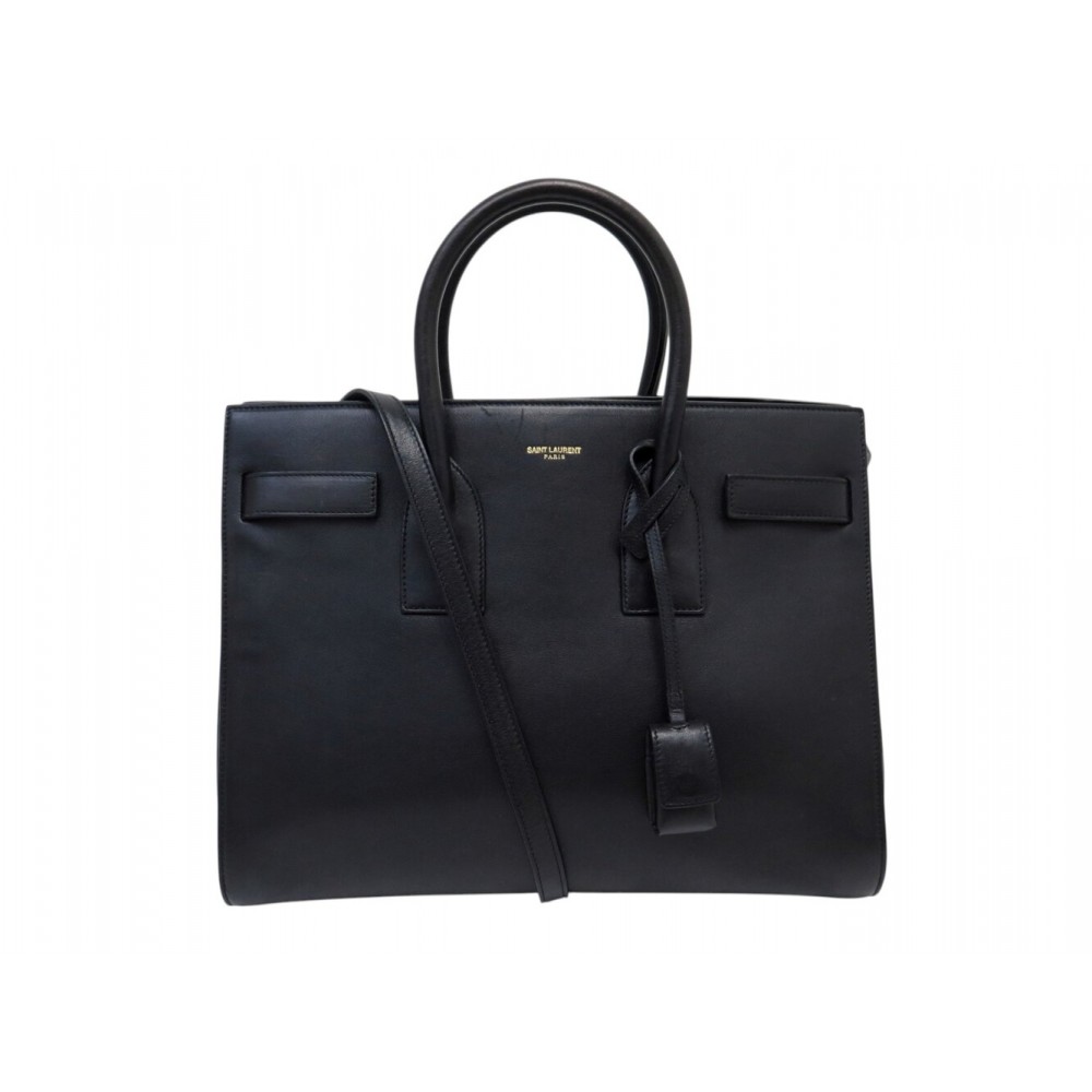 SAC A MAIN SAINT LAURENT DE JOUR SMALL 324823 EN CUIR NOIR BANDOULIERE BAG 2800€