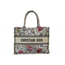 SAC A MAIN CHRISTIAN DIOR BOOK TOTE MEDIUM EN TOILE MILLE FLEURS CABAS BAG 2750€