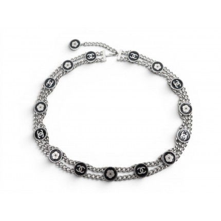 CEINTURE CHANEL T80 CHAINE EN METAL MEDAILLONS LOCO CC CAMELIA 2004 BELT 1810€