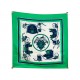 VINTAGE FOULARD HERMES EX LIBRIS CARRE SOIE 90 VERT HUGO GRYGKAR SILK SCARF 580€