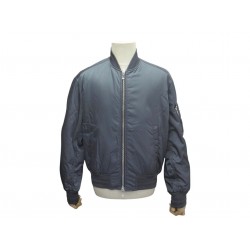 NEUF BLOUSON DIOR HOMME BOMBER 943C439C4732 M 50 EN POLYAMIDE BLEU JACKET 3000€