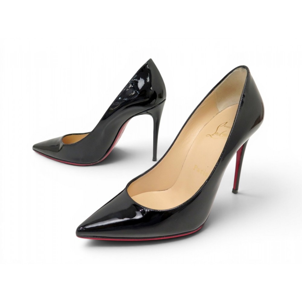 NEUF CHAUSSURES CHRISTIAN LOUBOUTIN ESCARPINS SO KATE 35 CUIR VERNIS SHOES 745€