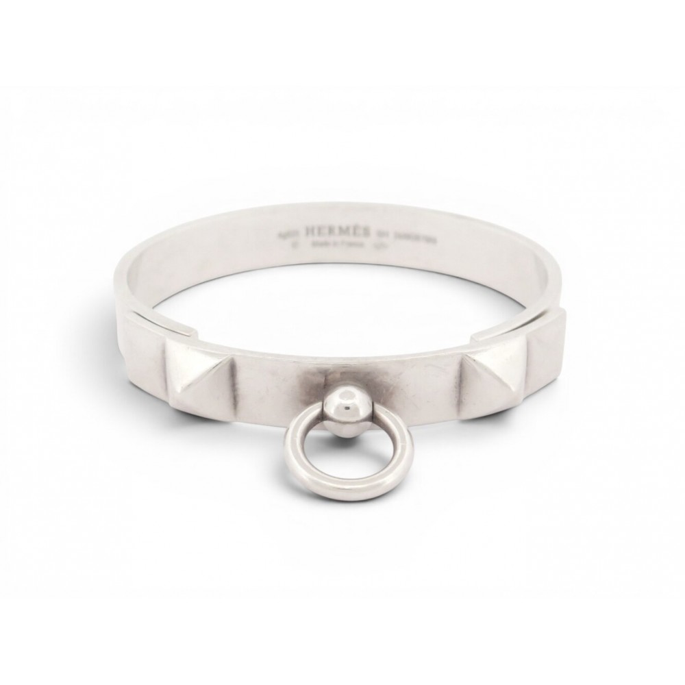 BRACELET HERMES COLLIER DE CHIEN PM H115424B EN ARGENT 925 SILVER STERLING 1350€