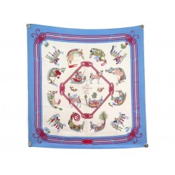 VINTAGE FOULARD HERMES FANTAISIES DU ROY 1ERE EDITION CARRE 90 SOIE SCARF 580€