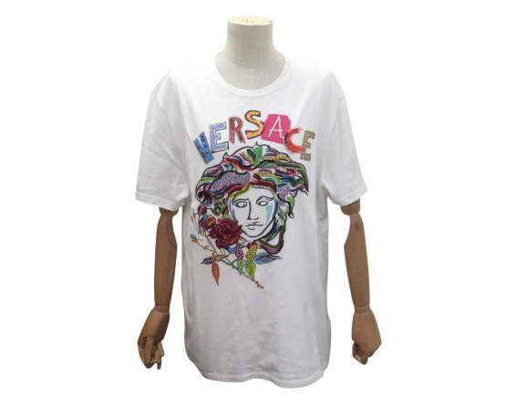 haut versace manches courtes medusa sequins 44 it