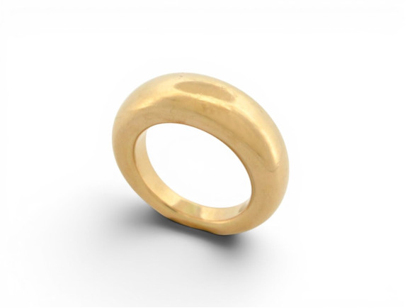 bague chaumet jonc anneau 092764 t52 en or jaune 18k