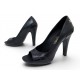 CHAUSSURES CHANEL ESCARPINS G29862 38 CUIR NOIR BLACK LEATHER PUMP SHOES 1200€