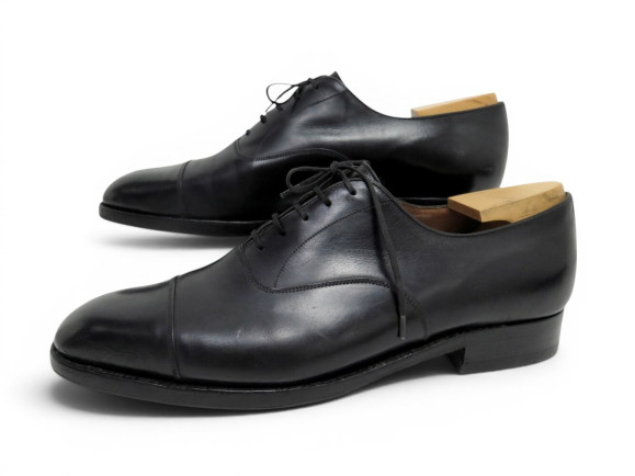 chaussures jm weston 300 richelieu 7.5d 41.5 cuir noir