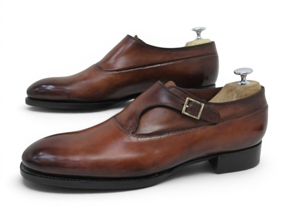  chaussures santoni mocassins a boucle 8.5 43.5 fr