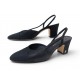 CHAUSSURES CHANEL SLINGBACKS G31318 38.5 ESCARPINS A BRIDES NOIRES SHOES 1060€