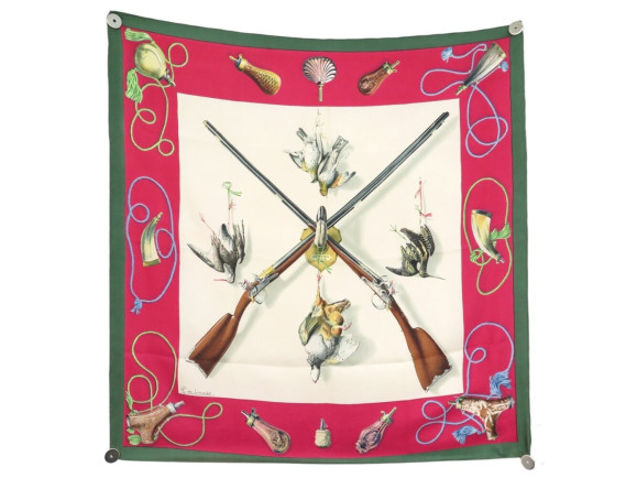  foulard hermes les fusils 1ere edition 1961