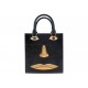 NEUF SAC A MAIN SCHIAPARELLI FACE CABAS VISAGE EN CUIR NOIR TOTE HAND BAG 7100€