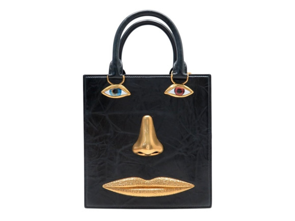  sac a main schiaparelli face cabas visage en cuir