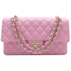 NEUF SAC A MAIN CHANEL A01112 TIMELESS CLASSIQUE MM CUIR CAVIAR ROSE BAG 10500€