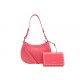 NEUF SAC A MAIN LE TANNEUR DEMI LUNE JULIETTE PORTEFEUILLE EMILIE CUIR ROSE 580€
