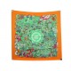NEUF FOULARD HERMES AU COEUR DE LA VIE A. HONORE CARRE 90 SOIE ORANGE SCARF 580€