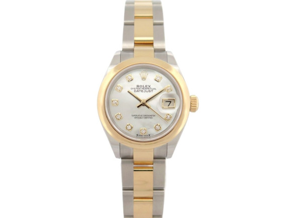 montre rolex 279163 lady datejust 28 oyster or