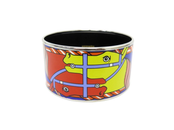 bracelet hermes quadrige email xl multicolore 18