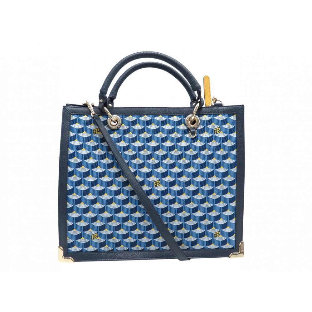 NEUF SAC A MAIN FAURE LE PAGE SAGACITY 31 TOILE ECAILLE BANDOULIERE BAG 1600€