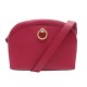 VINTAGE SAC A MAIN CELINE CUIR GRAINE ROUGE BANDOULIERE LEATHER PURSE HAND BAG